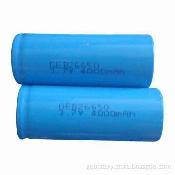 3.2V 3,000mAh LiFePO4 Cylinder Cells with High-energy Density